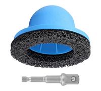 Broyeur de moyeu de roue | Rotor de nettoyage avec 1/2 décapant de rouille conducteur | Brosse de nettoyage pour moyeu de roue de voiture | ID 90 mm x 150 mm OD - Broyeur à billes pour raccord