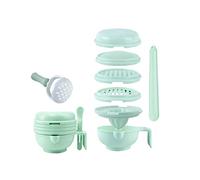 Broyeur de nourriture pour bébé, presse-purée, processeur portable pour mangeoire pour bébé, bol de service, légumes, fruits, broyeur riz, 8 pièces/ensemble, décor