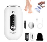 Broyeur de pédicure automatique compact pour les pieds, 3 vitesses, extracteur de callosités électrique sans fil rechargeable pour pieds, faible bruit, imperméable, outil d'élimination de la peau