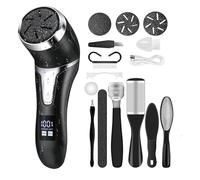 Broyeur de pieds pour peaux mortes, meuleuse de talon, outil de pédicure électrique professionnel | Affichage LED Outil professionnel pour les pieds secs morts durs et craquelés