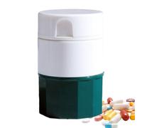 Broyeur De Pilule- Broyeurs De Pilule Portable 3 En 1, Séparateur Et Coupe-pilules, Broyeurs De Comprimés Facile Pour Poudre, Organisateur De Médicaments Compact, Boîte À Pilules En Matériau PP