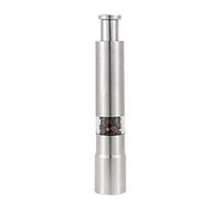 Broyeur de poivre de cuisine, broyeur au poivre en acier inoxydable - Small Thumb Press Salt Grinder - Outil de broyage à bouton-poussoir, moulin à cumin qui sauve le travail pour le camping, la maiso