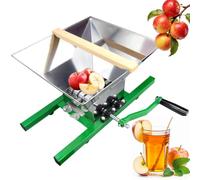 Broyeur de Pommes 7l, Moulin Manuel à Raisins en Acier Inoxydable
