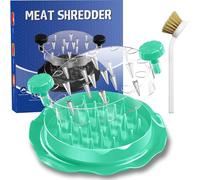 Broyeur de poulet avec brosse, broyeur de viande visible, base antidérapante solide, poignée ergonomique, sans BPA, convient pour le porc, le bœuf, le poulet