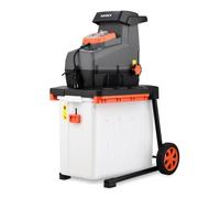 Broyeur de végétaux électrique FUXTEC FX-EGH2800B 2800 W, bac 60 L, coupe branches diametre 44mm, IPX4