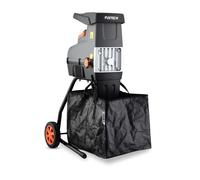 FUXTEC Broyeur de végétaux électrique FX-EGH2800T - 2800W - Système à rouleaux silencieux 92 dB - Branches Ø 44 mm - Sac toile 60 L - Marche arrière - Protection surcharge IPX4