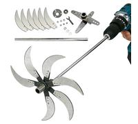 Broyeur de Végétaux pour Agriculture Domestique - Outil Réglable de Broyage d'Alimentation pour Animaux | Lames Pour Hacher L'- Pour Sol Engrais Organique, Ferme, Jardinage, Tonte De Pelouse, Feuilles