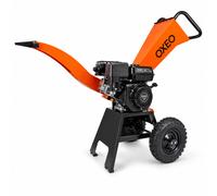 Broyeur de végétaux thermique 212 cm³ - 7 CV - Pour branches 65 mm - Trémie articulée et goulotte orientable