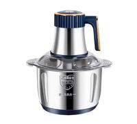 Broyeur de viande électrique 5L, broyeur de nourriture multifonctionnel en acier inoxydable, trancheur de légumes, processeur, mélangeur de cuisine