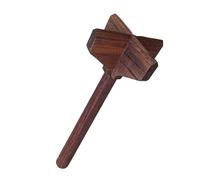 Broyeur de viande hachée - Appareil de cuisine en bois multifonction manuel | Outil de broyage de hamburgers pour tomates, purée d'avocat, ustensiles de cuisine antiadhésifs et casseroles émaillé