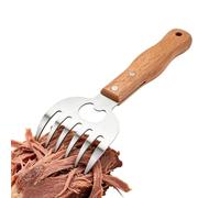 Broyeur de viande - Polymère résistant à la chaleur noir, composant de poitrine tiré, dispositif de préhension ergonomique, accessoire de déchirure culinaire robuste | Fourchette alternative à la