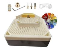 Broyeur de vitraux portable 150 W, 4200 tr/min, for verre et céramique, 4 embouts de meulage, for bijoux et décoration intérieure