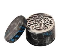 Broyeur D'herbe De Tabac En Alliage De Zinc, Style Crâne, Avec Processus De Transfert D'eau, 63mm, 4 Pièces En Métal