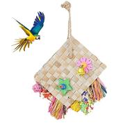 Broyeur d'oiseaux, jouet à mâcher pour perruche, perroquet, broyeur de nourriture pour perroquet, broyeur de nourriture pour perroquet, suspensions de palmier naturelles