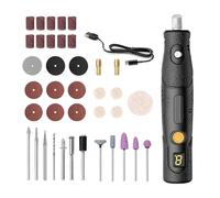 Broyeur Électrique, Petit Portatif, Sculpture Sur Bois De Jade, Polissage, Coupe, Stylo, Outil, Mini Perceuse Simple d'utilisation(39PC Black)