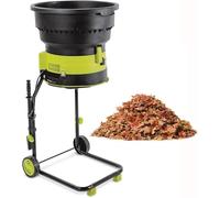 Broyeur Et Broyeur De Feuilles éLectriques Portables Sans Lame, 2500 W Avec Roues Et Sac De Rangement, SûR Et Rapide, Broyeur éLectrique 8000 Tr/Min Pour Le Nettoyage Du Jardin, Le Compostage