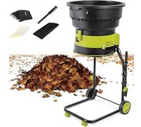Broyeur et broyeur de jardin électrique, moteur 8000 tr/min pour un rapport de réduction de 17:1, paillage jusqu'à 208 l/min, broyeur de compost pour une gestion efficace des déchets de jardin