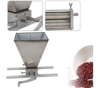 Broyeur manuel à malt, broyeur à poudre de grain de 4 L avec 2 rouleaux, dégagement de rouleau réglable, équipement de fabrication de brasseur maison pour grains de maïs, café, blé, céréales, avoine