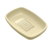 Broyeur manuel de râpe à gingembre en porcelaine, durable sans rayures | Assiette portable de broyeur de cuisine, aide à la cuisson efficace pour les herbes fraîches, le curcuma ou le bol de fruits