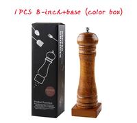 Broyeur manuel en bois massif de 5/8/10 pouces,bouteille d'assaisonnement - Type 1PCS 8inch