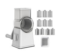 Broyeur rotatif, trancheuse à fromage rotative avec poignée, râpe à tambour manuelle pour salade, noix et pizza, broyeur de noix multifonction pour un usage domestique