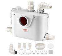 Broyeur sanitaire 500 W pour WC-VEVOR-avec 4 Entrées Eau, 110 L/min