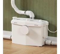 Broyeur Sanitaire 900W Haute Puissance, 4 Entrées 2 Sorties, Trappe de Dégagement Brevetée, Pompe de Relevage pour Toilette, Buanderie, Évier, Douche au Sous-sol, Moteur en Cuivre