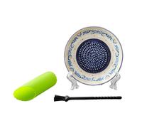 Broyeurs d ' ail et de gingembre en céramique, râpe manuelle, de broyeur, conception en gaufrage avec éplucheur et brosse pour la cuisine quotidienne, de broyeur de fruits