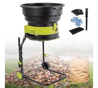 Broyeurs de feuilles pour le jardin familial,Broyeur de Feuilles Électrique sans Fil,Moteur 8 000 tr/min pour un rapport de réduction de 17:1,Molette de commande réglable,10mpowercord
