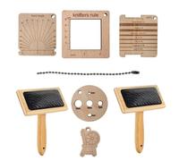 Broyeurs manuels pour laine | Peigne en laine avec manche lisse 8 pièces | Planche de mélange de laine avec brosse à fil robuste pour animaux de compagnie, chiens, chiots, chats et chatons