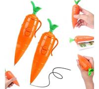 BRRDASJO Stylo Carotte 2 pièces, enregistreur Vocal Mignon de 60 Secondes, Stylo d'enregistrement Multifonction avec Outil d'écriture à Bille, Cadeaux Amusants et créatifs for Les étudiants
