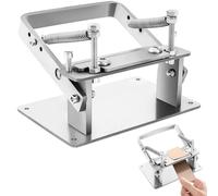 Brride Machine à éplucher le cuir, en acier inoxydable, éplucheur manuel en cuir, outil d'épluchage manuel pour cuir Skiver Machine à peau de pelle avec épaisseur réglable pour le travail du cuir