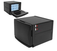 Brride Sèche-serviettes électrique UV 8 l | Radiateur sèche-serviettes UV - Armoire de désinfection - 80 °C - Armoire chauffante professionnelle pour beauté, salon, spa