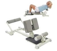 BRRIDE Sissy Squat Banc de musculation multifonction réglable 3 en 1 pour abdominaux et fessiers (gris)