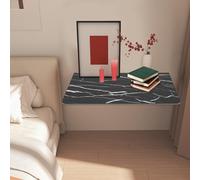 Brride Table de bureau pliante murale 80 x 40 cm - Plateau de cuisine mural pliable - En marbre - Pour bars, restaurants, cafés, buanderies, chambre à coucher