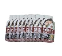 BRRNOO 10 PCS Châtain Brun Bulle Teinture Pour Cheveux Mousse Couleur De Cheveux Shampoing Dommages Application Facile Pour La Couverture Des Gris 30 Ml Avec Des Dégât