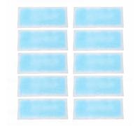 Brrnoo 10 Pièces Patchs de Gel Rafraîchissant Technologie Hydrogel Patchs de Soulagement de Refroidissement Collants Doux, Flexibles et Non Gras pour le Front et le Corps avec un Design