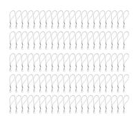 Brrnoo 100 Pcs Lanière de Téléphone Sangle à Anneau Fendu Lanière de Téléphone avec Fermoir Mousqueton de Portable avec Fermoir Sangle à Anneau Fendu avec Mini (BLACK)