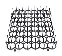 Brrnoo 12pcs Mat de Dissuasion pour Chats avec des Pointes, des Tapis D'entraînement Anti-Chat et des Chiens pour Une Utilisation Intérieure et Extérieure pour Protéger Les Plantes et