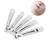 BRRNOO 2 Pièces Brosse à Masque à Double Tête, Applicateur de Masque Facial, Matériau ABS de Conception Ergonomique, avec Applicateur de de Boue Faciale Courbe Ronde pour une