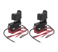 Brrnoo 2 Pièces Interrupteur de Déclenchement D'outil électrique, Bouton de Contrôle de Vitesse Universel pour Accessoire de Meuleuse D'angle, Déclencheur de Contrôle de Vitesse,