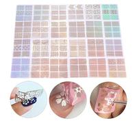 Brrnoo 24pcs Bricolage Nail art Transfert Autocollant, nail autocollant Manucure Décalque Décoration Outil de Conception de Vinyles, Autocollants pour Ongle