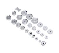 BRRNOO 25 Matrices de Sertissage pour Fond de Boîtier de Montre en Alliage D'aluminium, Accessoire Indispensable pour Horloger, Large Gamme D'applications, Conception Sûre et