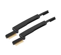 BRRNOO 2pcs Peigne à Sourcils de Cils pour les Yeux Pliants, Séparateur de Cils en Acier Inoxydable, Peigne à Sourcils de Dents en Métal, Pinceau à Sourcils à Double Face Portable avec