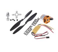 BRRNOO 4 Pièces A2212 1000KV Moteur sans Balais 4 Pièces 30A ESC 4 Paires 1045 Prop B pour Drone de Course RC Quadrirotor Télécommande Hélicoptère Accessoires