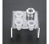 Brrnoo 5 Moule de Rouge à Lèvres de Pointe de Rouge à Lèvres en Forme de Forme Différente avec Anneau et Stand pour Tube à Lèvres 12,1 Mm (12.1 Support à Quatre Trous)