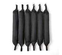 BRRNOO 6 Pièces Ensemble de Rouleaux à Cheveux Paresseux Chaleur Ensemble de Bigoudis Bigoudis de Sommeil Boucles de Salon Effort Rouleaux en Mousse à Bouton (élastiques à cheveux)