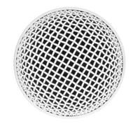BRRNOO Accessoires de Microphone, Couvercle de Microphone, Tête de en Maille, Tête de Grille de de Remplacement pour SM58S SM58LC BETA58 BETA58A SA M30 SV100 UT2 PGX24 SLX4 (White)