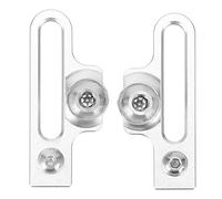 Brrnoo Adaptateur D'Extension de Frein à Vélo, 2PCS Bike C Clamp Freed Post, Aluminium Alloy Extension C Adaptateur d'alimentation, pour Les Vélos de Route (Silver)