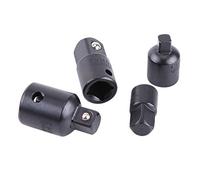 Brrnoo Adaptateurs de Clés à Douille, Acier de Vanadium chromé Lourd en Service, Résistance à la Corrosion, Petite Taille, Facile à Stocker, 4pcs Ensemble, pour Diverses Prises, avec